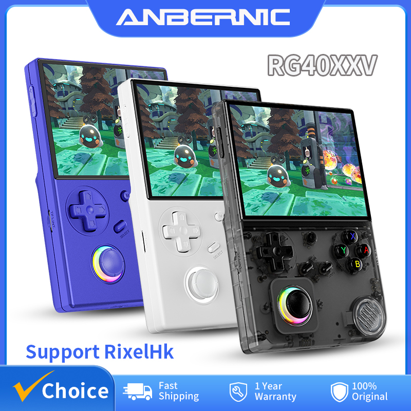 Retro Gaming Qss - ANBERNIC-consola de juegos portátil RG40XXV, pantalla