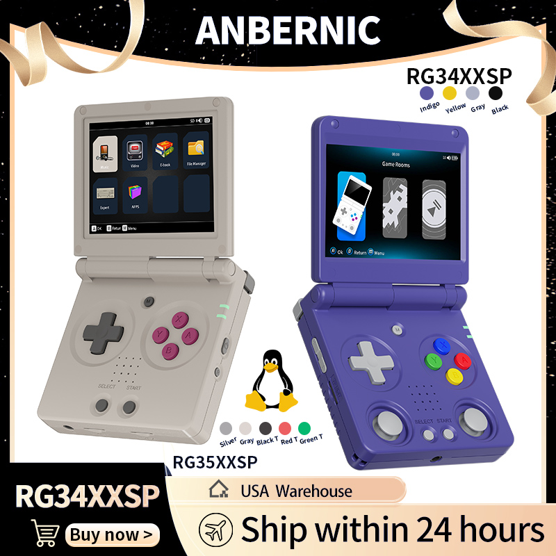 Retro Gaming Qss - Anbernic RG34XXSP RG35XXSP Consola de juegos