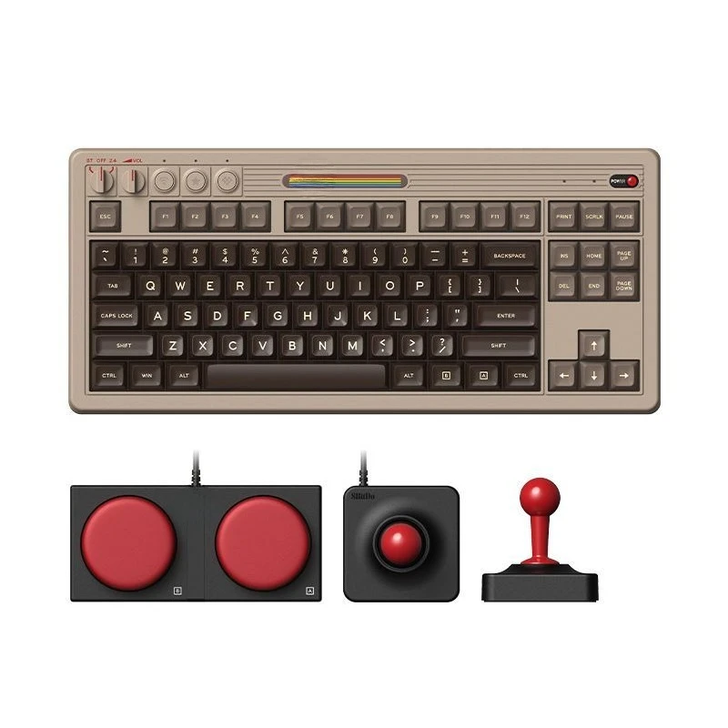Retro Gaming Universe - Retro87C64 teclado mecánico retro para juegos