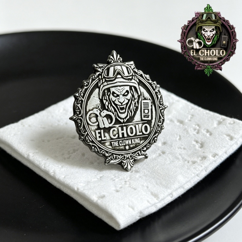 Retro Gaming Jacket - Broche con Logotipo de Payaso Personalizado,