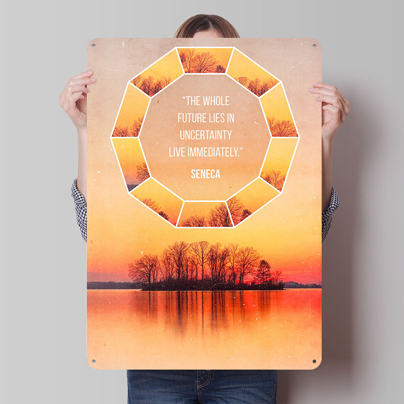 Retro Gaming Quotes - Póster Impreso con Citas de Seneca,