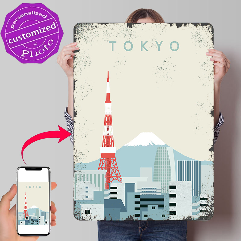 Retro Gaming At Home - Póster de Tokio Retro, Letreros Metálicos