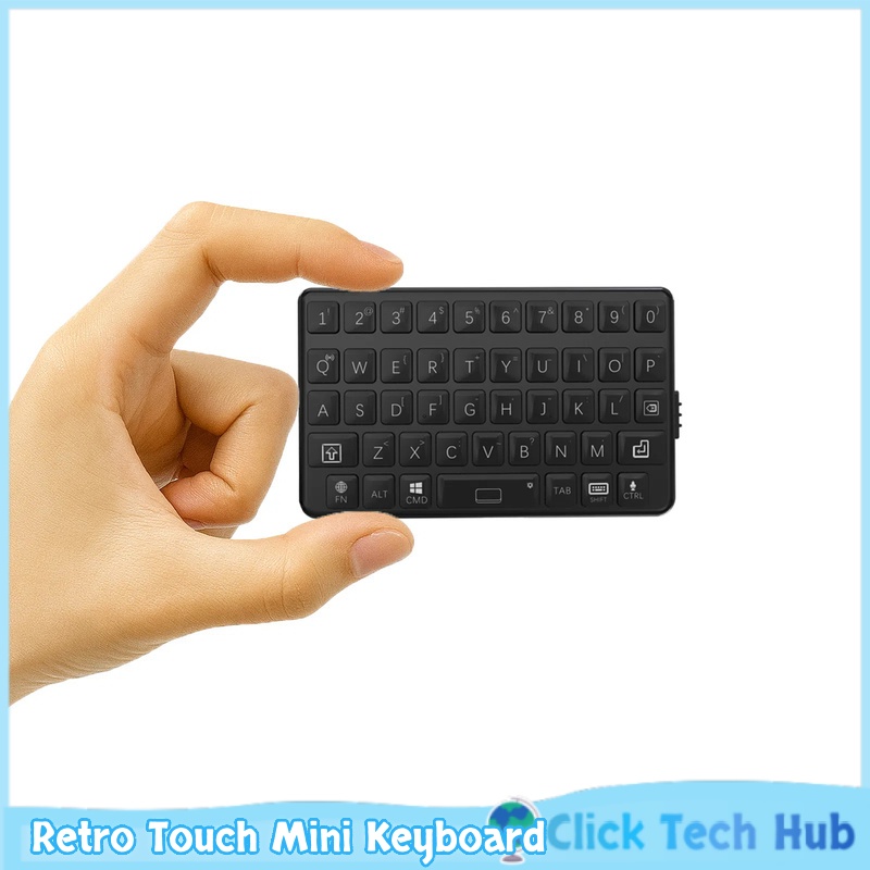 Retro Gaming Universe - Exknight-Mini teclado táctil Retro, Bluetooth, tres