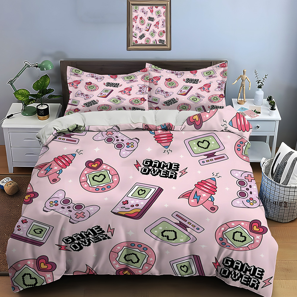 Background Retro Gaming - Juego de Ropa de Cama con