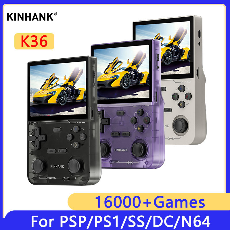 Retro Gaming Qss - KINHANK K36 Consola de videojuegos portátil