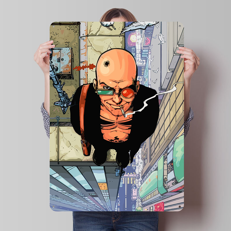 Retro Gaming On - Póster de Hombre Calvo Fumando en