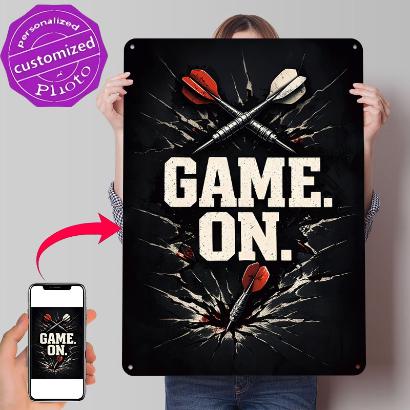 Retro Gaming On - JUEGO. ENCENDIDO. Póster con Textura Impresa