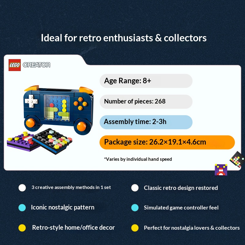 LEGO Creator 3 en 1, Bloques d - Retro Gaming Table reseña y precio
