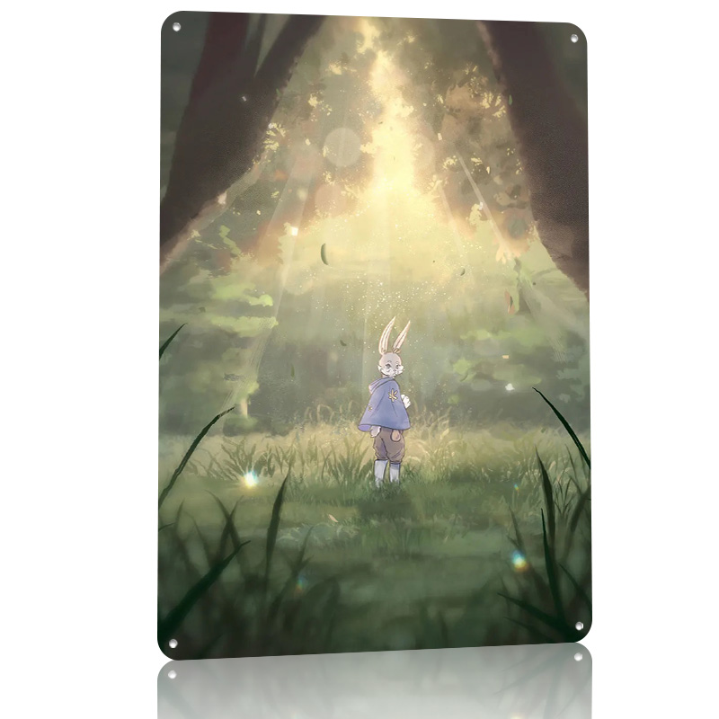 Póster de Conejo en un Campo,  - Retro Gaming On reseña y precio