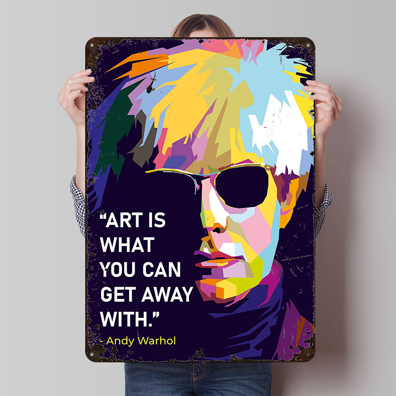 Póster con Citas de Andy Warho - Retro Gaming Quotes reseña y precio