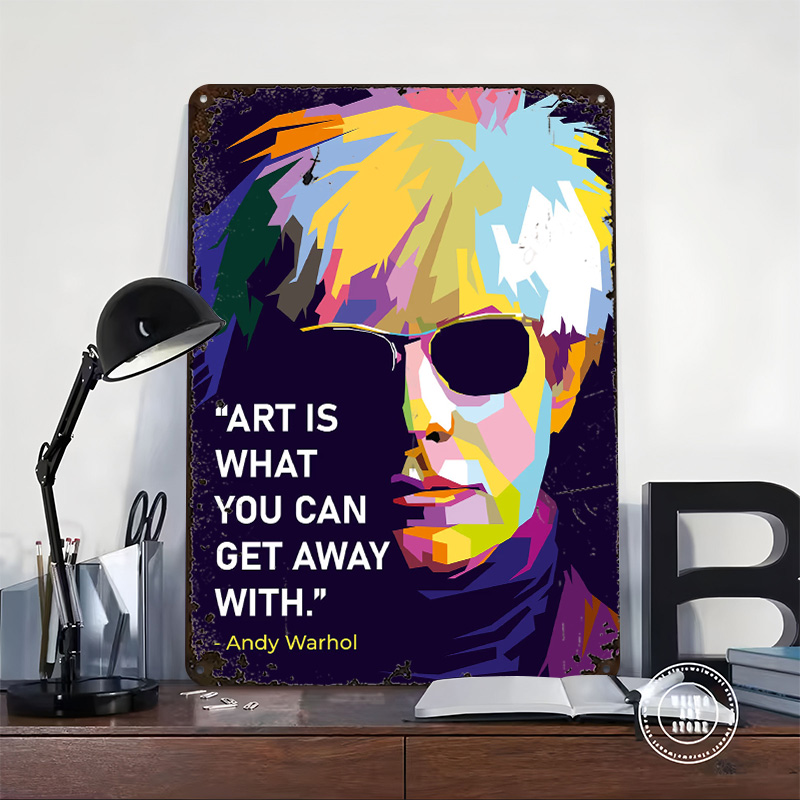 Póster con Citas de Andy Warho - Retro Gaming Quotes reseña y precio