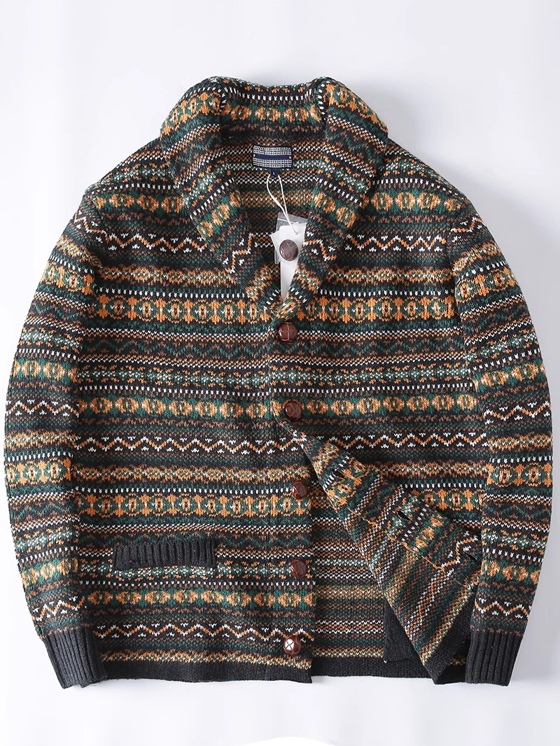 Chaqueta de punto con cuello d - Retro Gaming Jacket reseña y precio