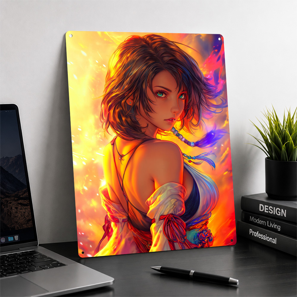 Póster de Anime con Chica y Fo - Background Retro Gaming reseña y precio