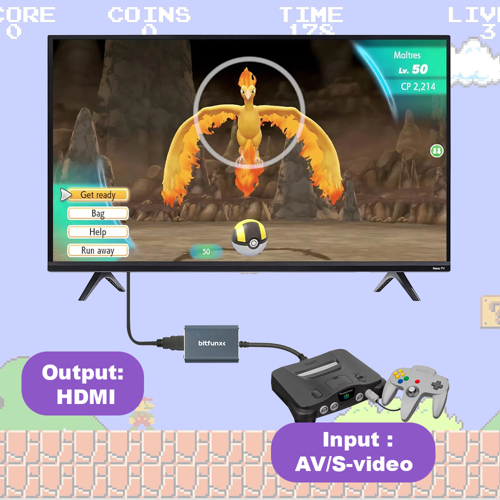 Adaptador Bitfunx 720P Svideo/ - Retro Gaming Qss reseña y precio