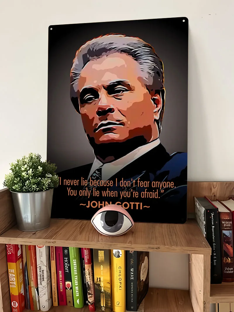 John Gotti - Póster Metálico c - Retro Gaming Quotes reseña y precio