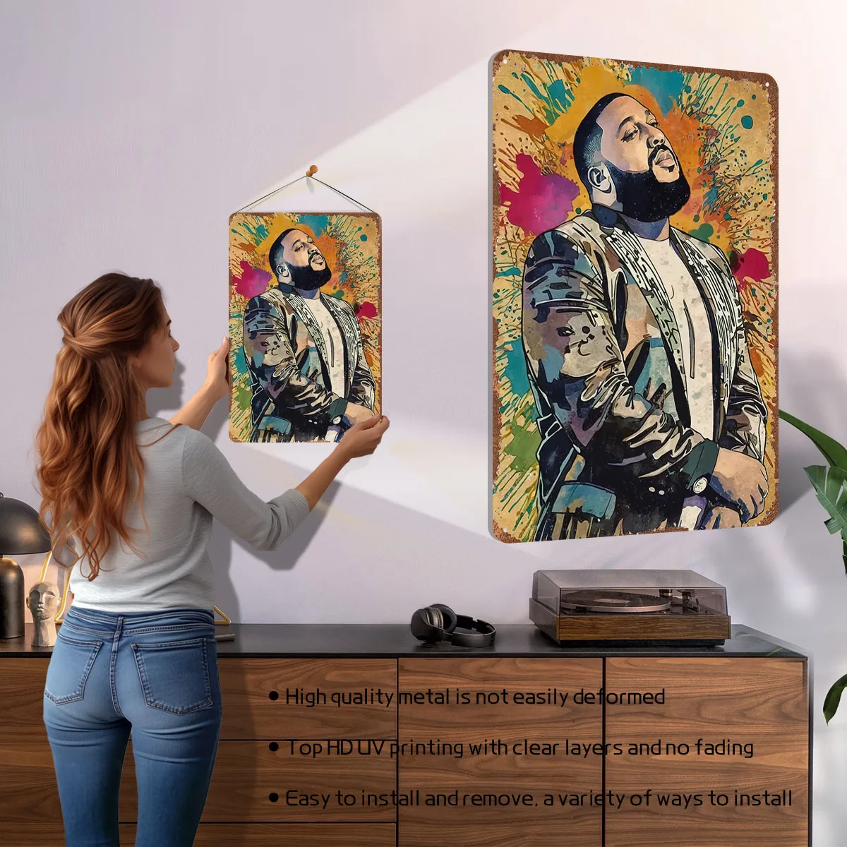 Póster de DJ Khaled, Letreros  - Retro Gaming At Home reseña y precio