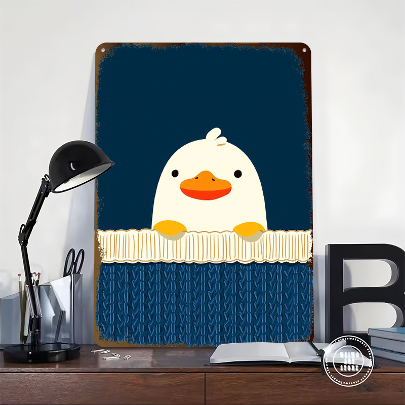 Póster Metálico de Pato Adorab - Background Retro Gaming reseña y precio