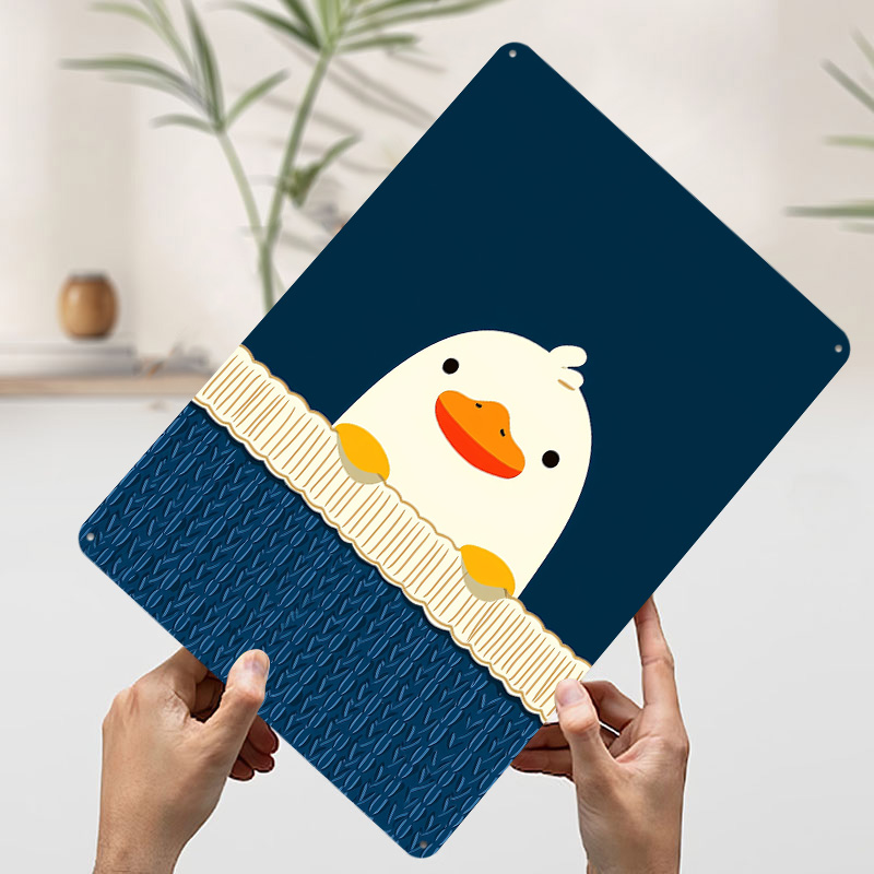 Póster Metálico de Pato Adorab - Background Retro Gaming reseña y precio