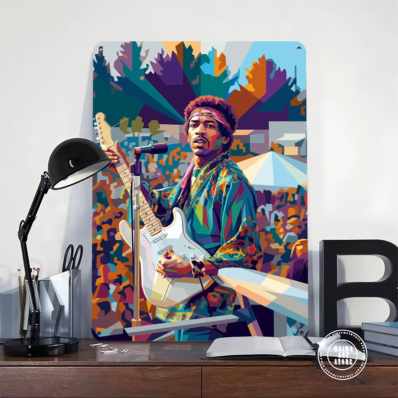 Póster de Metal de Jimi Hendri - Retro Gaming On reseña y precio