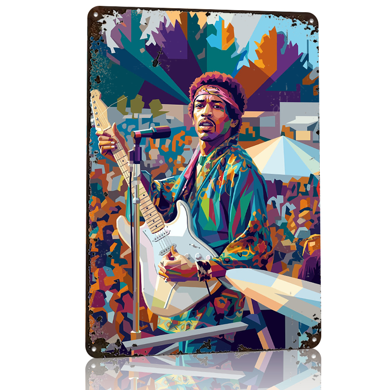 Póster de Metal de Jimi Hendri - Retro Gaming On reseña y precio