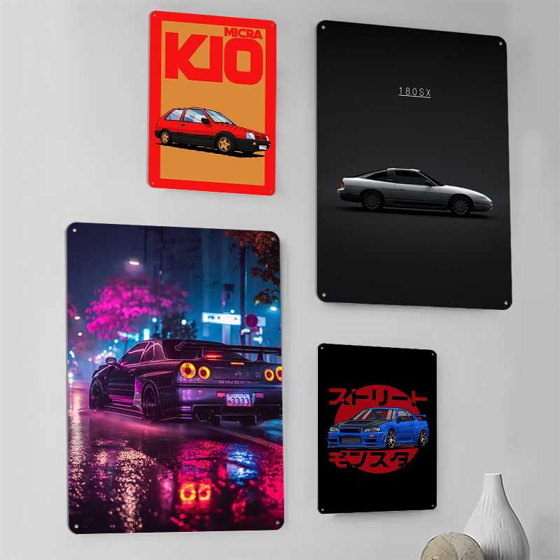 (Nissan) carteles Retro coche  - Retro Gaming At Home reseña y precio