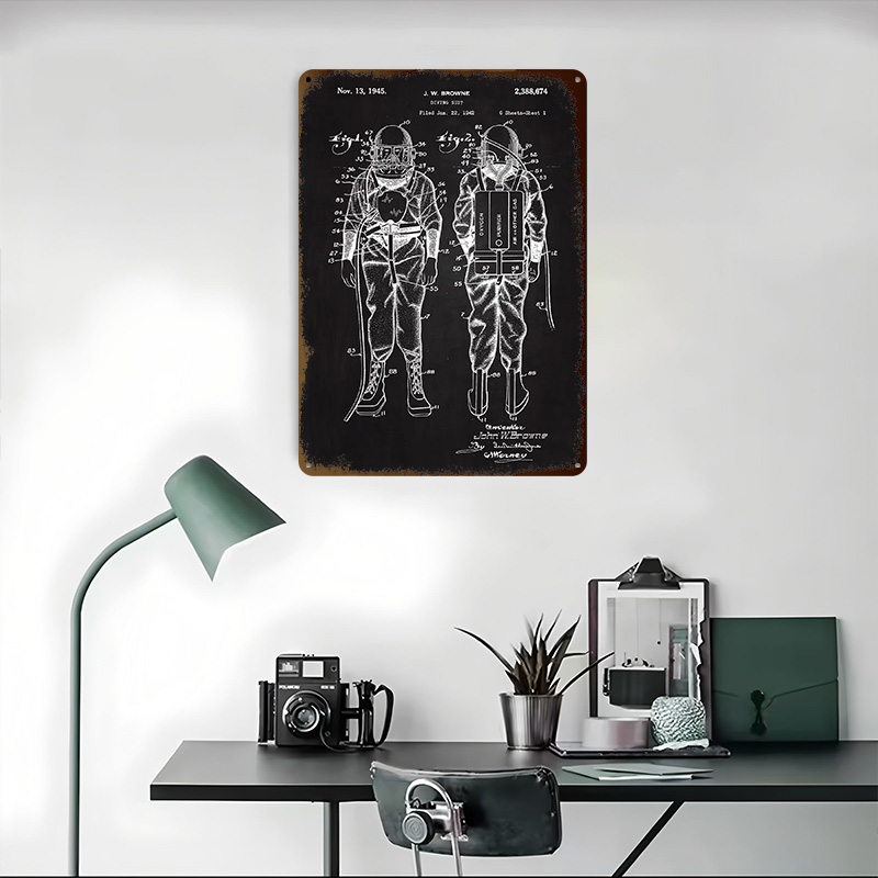 Póster Metálico con Patente de - Retro Gaming At Home reseña y precio