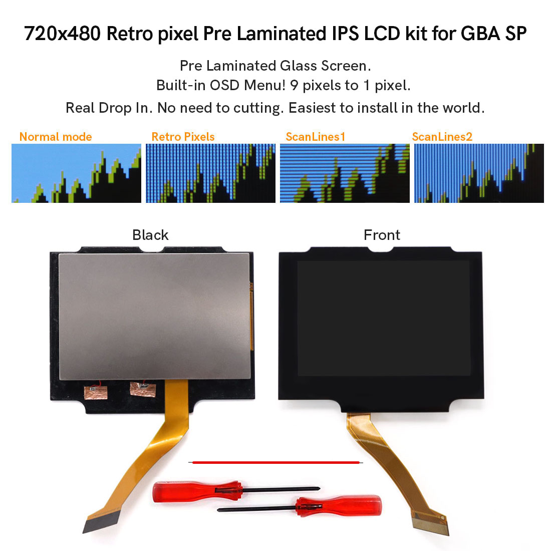 Kit de pantalla LCD IPS lamina - Retro Gaming Gameboy reseña y precio