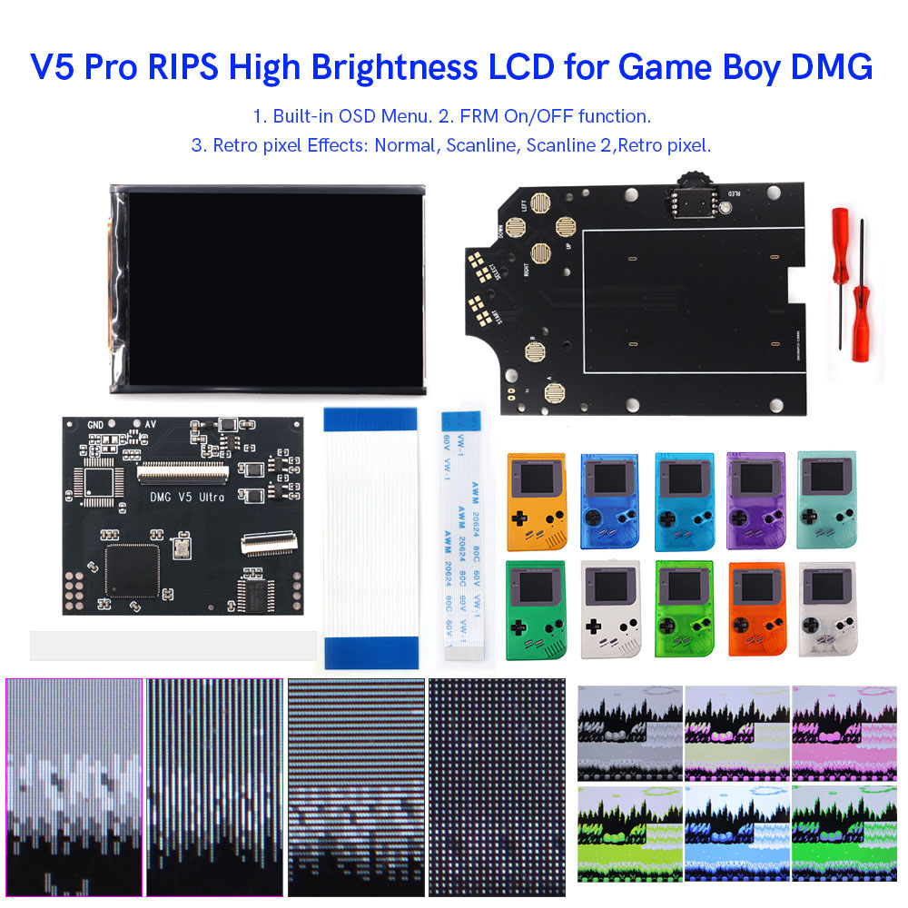 HISPEEDIDO Para GB Dmg V5 Pro, - Retro Gaming Gameboy reseña y precio
