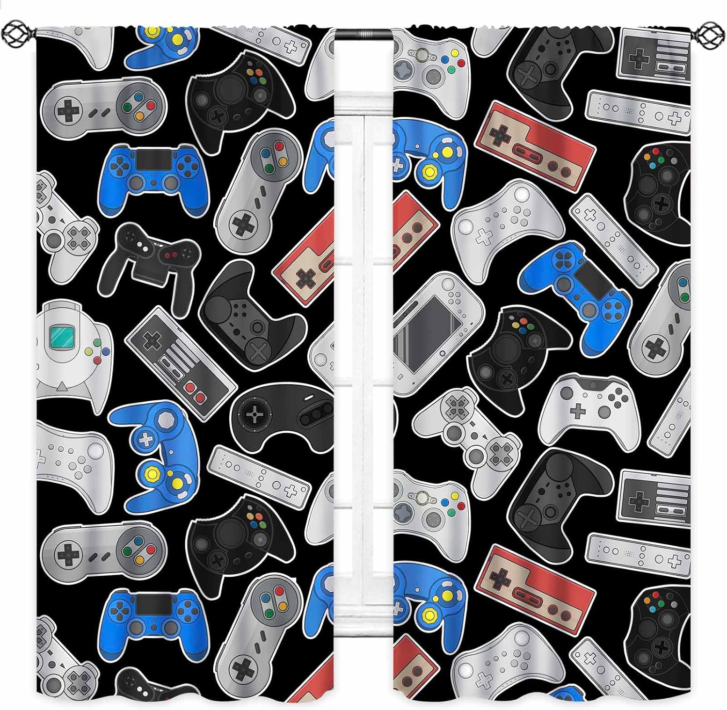 Cortinas con Diseño de Mandos  - Background Retro Gaming reseña y precio