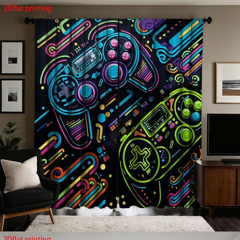 2 Cortinas de Juego con Diseño - Background Retro Gaming reseña y precio