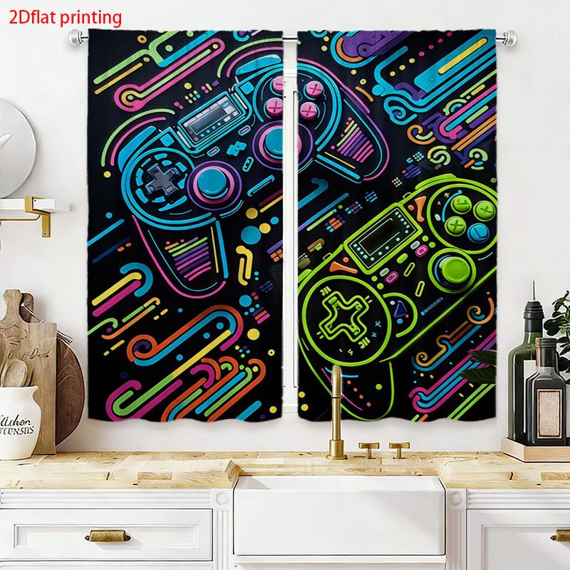 2 Cortinas de Juego con Diseño - Background Retro Gaming reseña y precio