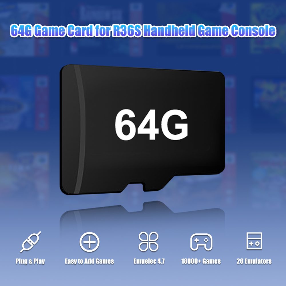 Tarjeta TF de juego de 64G par - Retro Gaming Qss reseña y precio