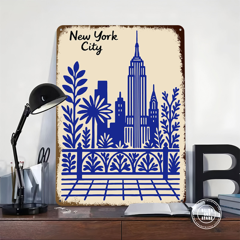 Póster Azul de la Ciudad de Nu - Retro Gaming At Home reseña y precio