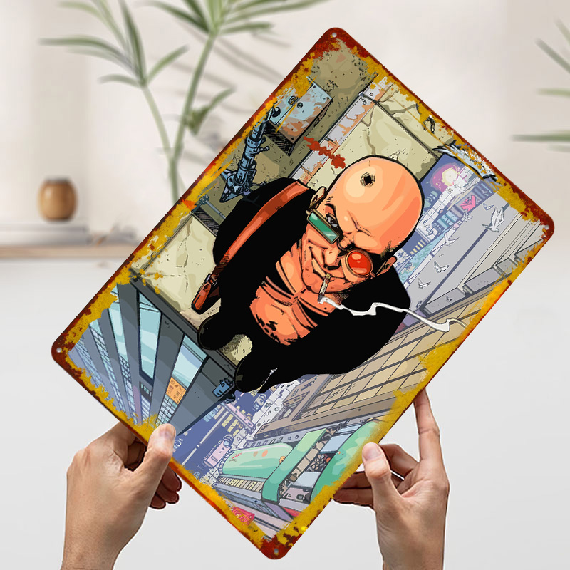 Póster de Hombre Calvo Fumando - Retro Gaming On reseña y precio