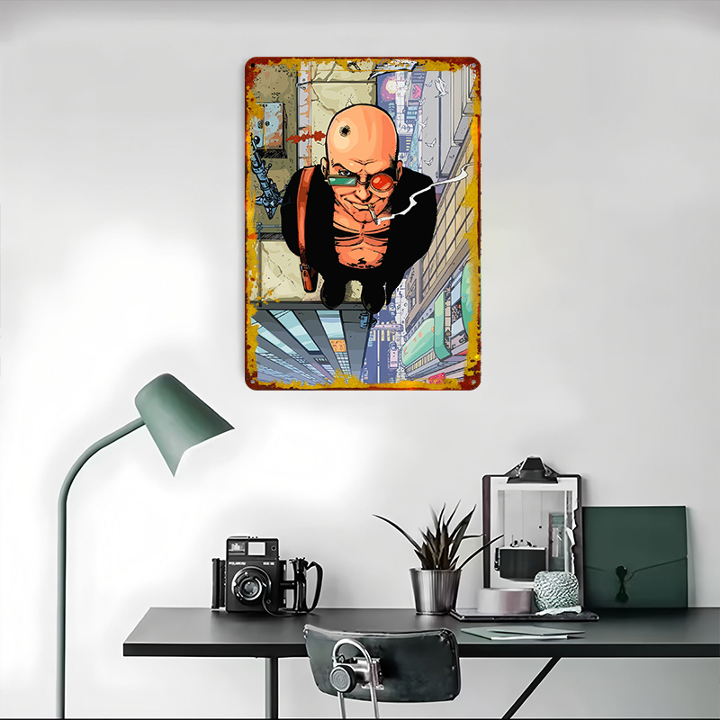 Póster de Hombre Calvo Fumando - Retro Gaming On reseña y precio