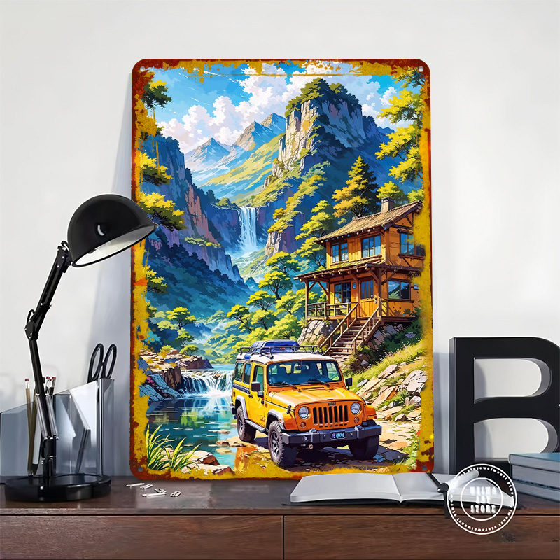 Póster metálico de vehículo to - Retro Gaming On reseña y precio