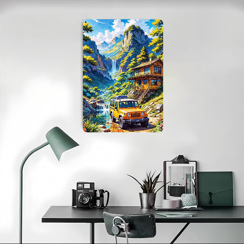 Póster metálico de vehículo to - Retro Gaming On reseña y precio