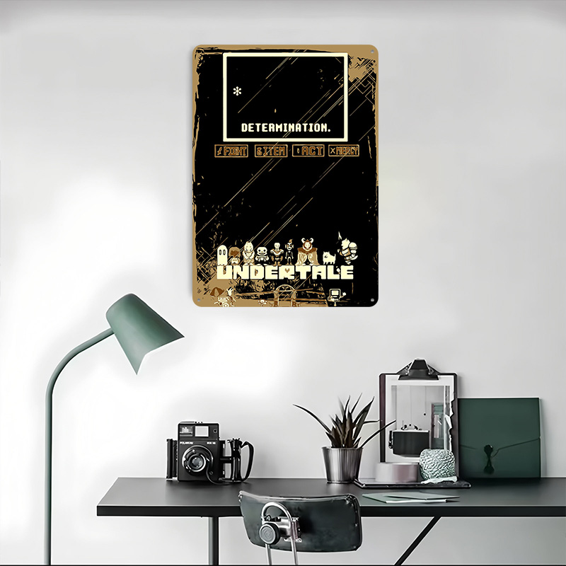 Póster Metálico de Undertale,  - Retro Gaming At Home reseña y precio